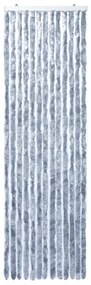 ezüstszínű zsenília rovarfüggöny 90 x 200 cm