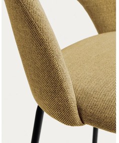Mustársárga bárszék szett 4 db-os (ülésmagasság 63 cm) Mahalia – Kave Home