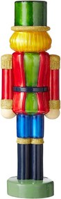 X-MAS üveg LED diótörő 30cm, piros