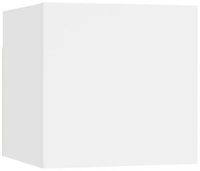 vidaXL 7 részes fehér szerelt fa TV-szekrényszett