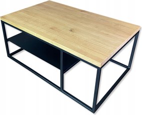 Dohányzóasztal pad Loft tömör tölgy 100x60x49 SK2