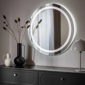 Zuma Line D2338-80-LED Fényerőszabályozható fürdőszobai LED-tükör, 36W/230V, 3000/4000/6000K, átmérő 80 cm, IP44
