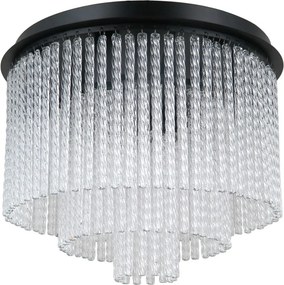 Italux glamour modern mennyezeti lámpa naute matt fekete itxplf-40931-7a-bk