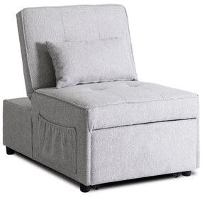 Ágyazható Fotel Szürke Színben. IBERIS 67 cm