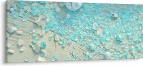 Kép - Tengerparti hangulat türkiz árnyalatokban (120x50 cm)