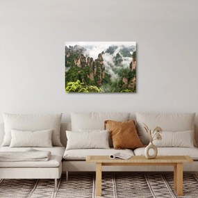 Kép - Zhangjiajie Nemzeti Park, Kína (üvegen) (70x50 cm)