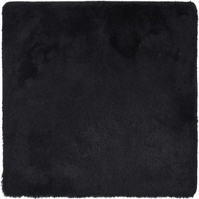 vidaXL fekete hosszú szálú NAVARRA bozontos szőnyeg 120x120 cm