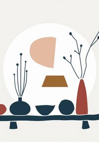 Poszter 70x100cm Natúr asztal