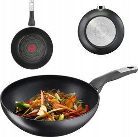 Wok Serpenyő Tefal 22 CM Indukciós Tapadásmentes Bevonat 82380