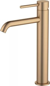 AREZZO design ASTRO magasított mosdócsaptelep, szálcsiszolt bronz