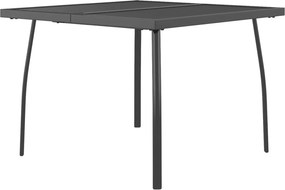 vidaXL antracitszürke acélhálós kerti asztal 100 x 100 x 72 cm