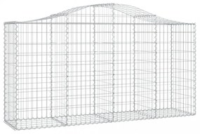 30 db íves horganyzott vas gabion kosár 200x50x100/120 cm