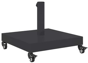 Kültéri Napernyő Tartók Sötétszürke 45 x 45 x 32 cm Acél, Beton