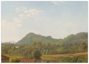 Üveg kép - Simon Denis,  View Near Naples, reprodukciók (70x50 cm)