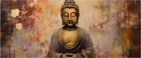 Kép - Buddha, festészet (120x50 cm)