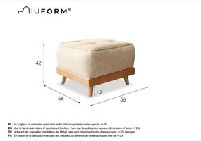 Dazzling Daisy sötétkék lábtartó - Miuform