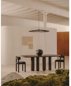 Étkezőasztal kőrisfa dekorral 105x220 cm Mailen – Kave Home