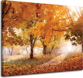 Vászonkép Olajfestmény Ősz Erdő 100x80 cm Ideális ajándék