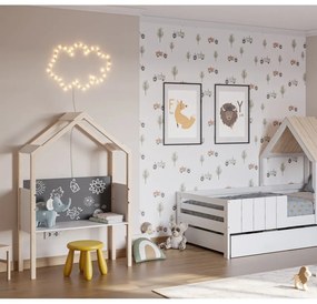 Borovi fenyő gyerek íróasztal 40x100 cm Roxana – Marckeric