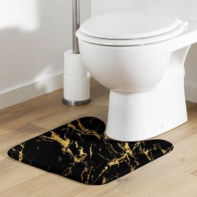 Fekete-aranyszínű fürdőszobai kilépő 45x45 cm Aquamarbre – douceur d'intérieur