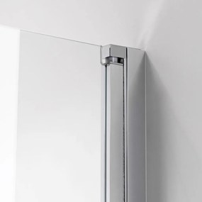Stuxi Verona Big 140 cm széles kétszárnyú csukló zuhanyajtó, 6 mm vízlepergető üveggel, króm profillal