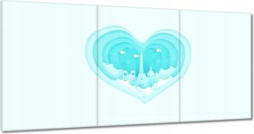 Festmények 120x60 Türkiz Párizs torony