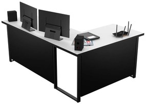 Sarok PC asztal Vintid (fehér + fekete). 1054976