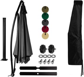 STILISTA Kerti napernyő 330 x 249 cm zöld