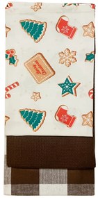 Konyharuha karácsonyi Mézeskalács 45x70cm 3db TiaHome