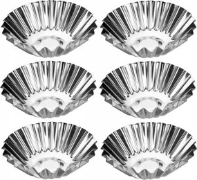 Fém Sütőforma Szett Muffinokhoz, Acél, 6 Darabos