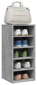 vidaX betonszürke szerelt fa cipősszekrény 31,5 x 35 x 70 cm