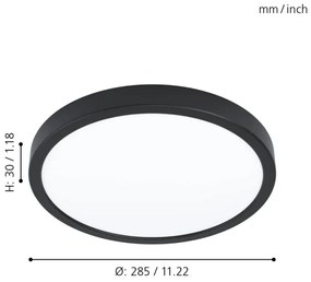 Eglo 99235 - LED mennyezeti lámpatest FUEVA 5 LED/20W/230V