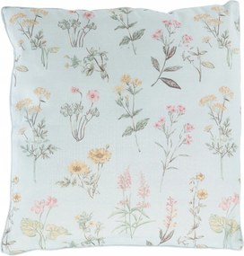 Nappali Dekorációs Párna Kanapéra Kék Virágos 45 x 45 cm