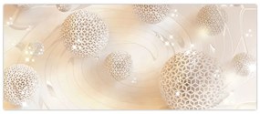A szelíd gömbök képe - absztrakt (120x50 cm)