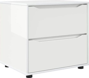 vidaXL Tárolószekrény Magas Fényű Fehér 60 x 48 x 57 cm Faanyag