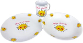 Thun 3 részes gyermek étkészlet Sluníčko