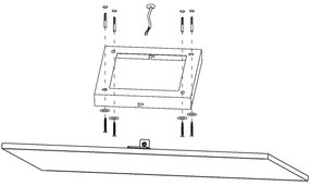 Eglo 98562 - LED RGB Dimmelhető mennyezeti lámpa TURCONA-C LED/15W/230V + távirányító