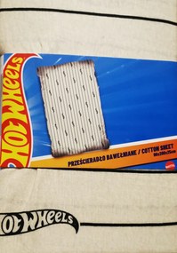 Gyerek Lepedő gumis 100% pamut 90X200x25 Hot Wheels