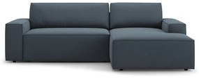 Kék kinyitható sarokkanapé (jobb oldali) Jodie – Micadoni Home