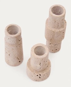 Kő gyertyatartó készlet 3 db-os Majid – Kave Home