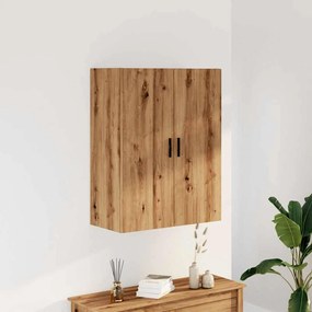 kézműves tölgy színű fali szekrény 69,5x34x90 cm