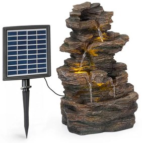 Blumfeldt Messina, kaszkád szökőkút, napenergia szökőkút, kerti szökőkút, 4 szint, akkumulátor