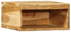 tömör akácfa falra szerelhető TV-szekrény 40x30x19 cm