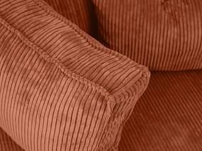 AKCIÓ Terrakotta sarokkanapé SMART COSARO, kétoldalú + 2 párna INGYEN II. minőség