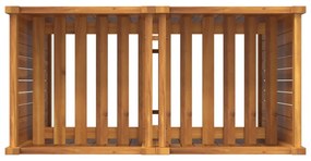 tömör akácfa kerti virágtartó béléssel 84 x 42 x 100 cm