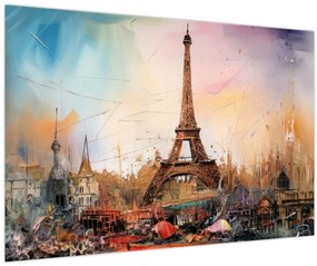 Kép - Az Eiffel-torony festménye (90x60 cm)