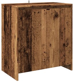 Antik fa színű szerelt fa tálalószekrény 70x41x75 cm