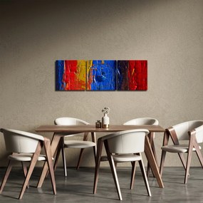 Festői szinek képe (órával) (90x30 cm)