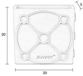 Világosszürke beton váza Graphic – Zuiver