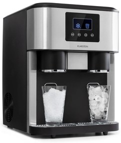Klarstein Eiszeit Crush, jégkocka készítő, 2 nagyság, zúzott jég, ezüst